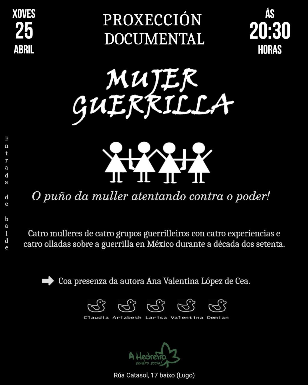 Cineforum: «Mujer Guerilla» en México 25/04
